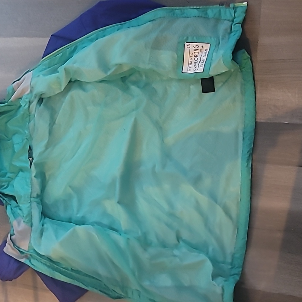 The North Face Dryvent Windbreaker Jacket Purple Teal Girls Size XL or Womens XS - Picture 5 of 6